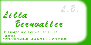 lilla bernvaller business card